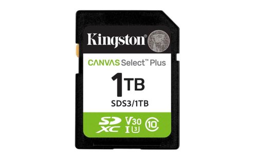 Tarjeta SD Kingston 1 TB Canvas Select Plus 150 MB/s