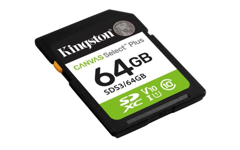 Tarjeta SD Kingston 64 GB 100 MB/s Clase 10 UHS‑I