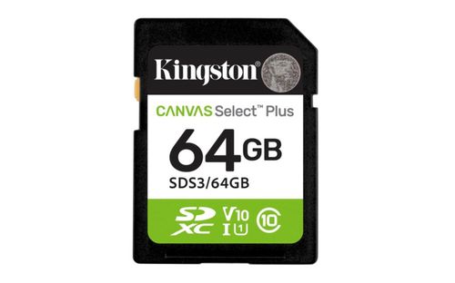 Tarjeta SD Kingston 64 GB 100 MB/s Clase 10 UHS‑I