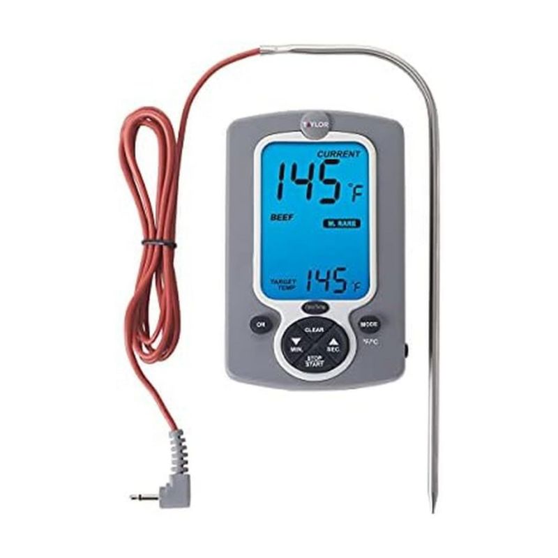 Termómetro Taylor Digital con Sonda Cableada Blanco