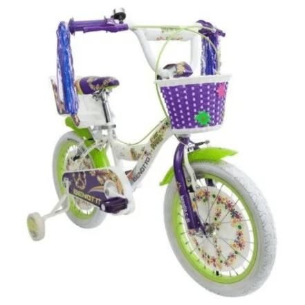 Bicicleta Benotto Flower Power Cross Acero R16 Niña Blanco