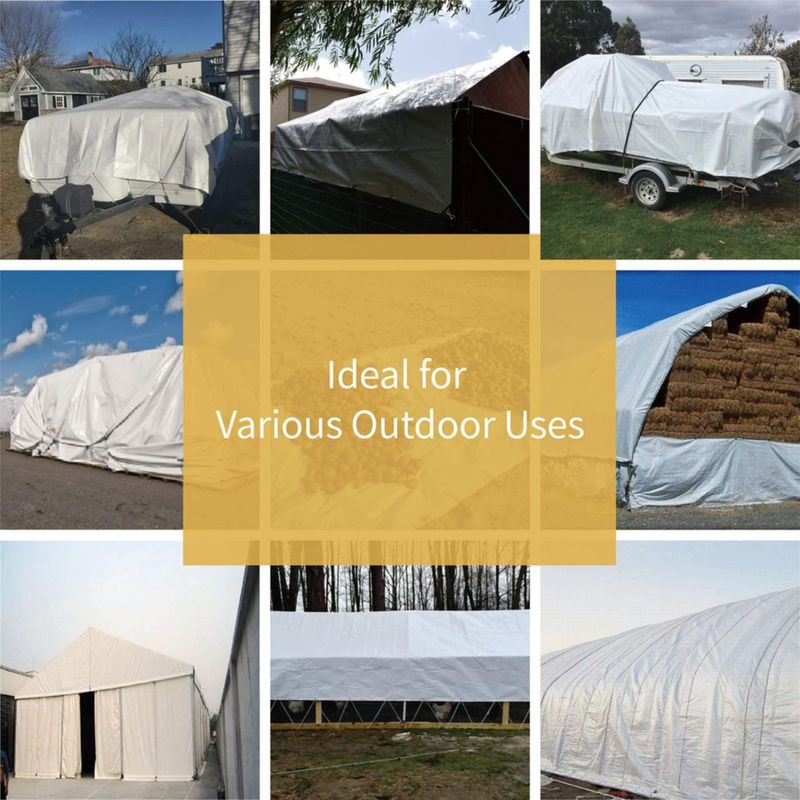 LONA GUARD SHIELD 49 x 61 m Blanca 20 mil de Alta Resistencia