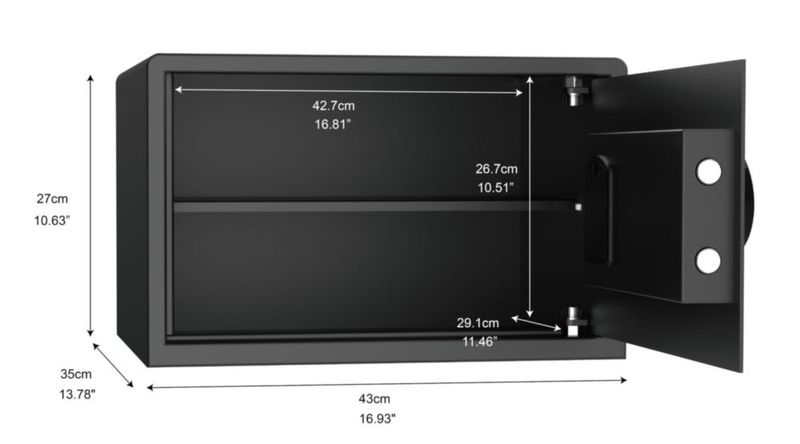 Caja fuerte para portátil ExecutiveSafe ACS-6 35 L con cerradura digital