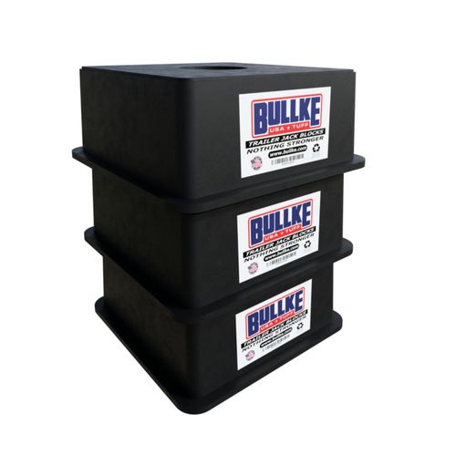 Bloques cuadrados para gato de remolque BULLKE – Pack de 3 fabricación EE. UU. alta resistencia