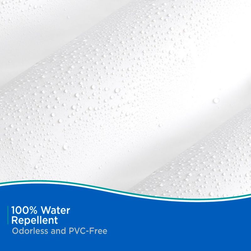 Cortina de ducha Kenney KN61253 repelente al agua 180 x 183 cm color blanco