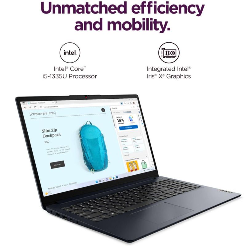 Laptop Lenovo i5-1335U 156" con pantalla táctil 16 GB 512 GB SSD