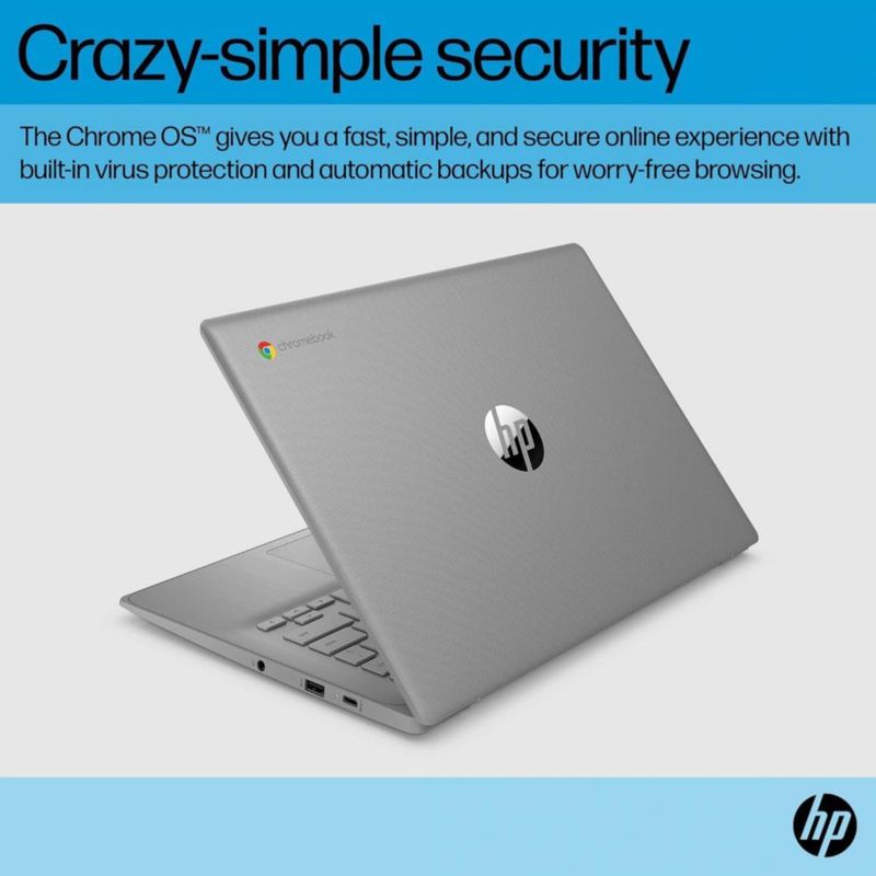 Chromebook HP 14" HD N4500 4 GB RAM 128 GB de almacenamiento
