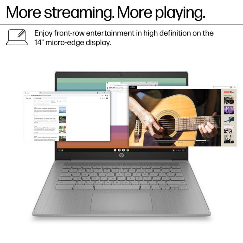 Chromebook HP 14" HD N4500 4 GB RAM 128 GB de almacenamiento