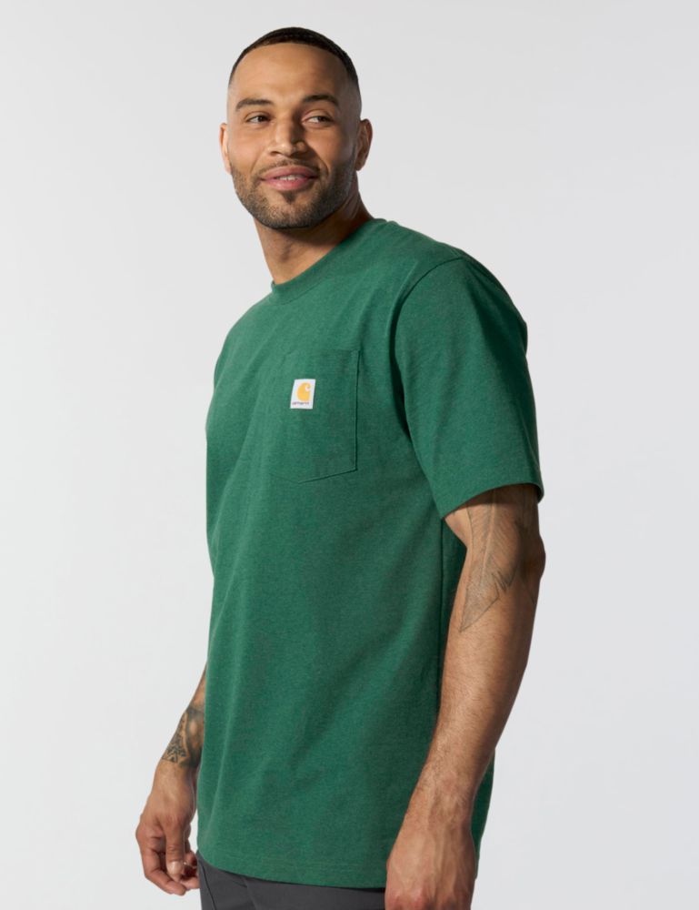 Camiseta Carhartt K87 North Woods Heather Grande Alta