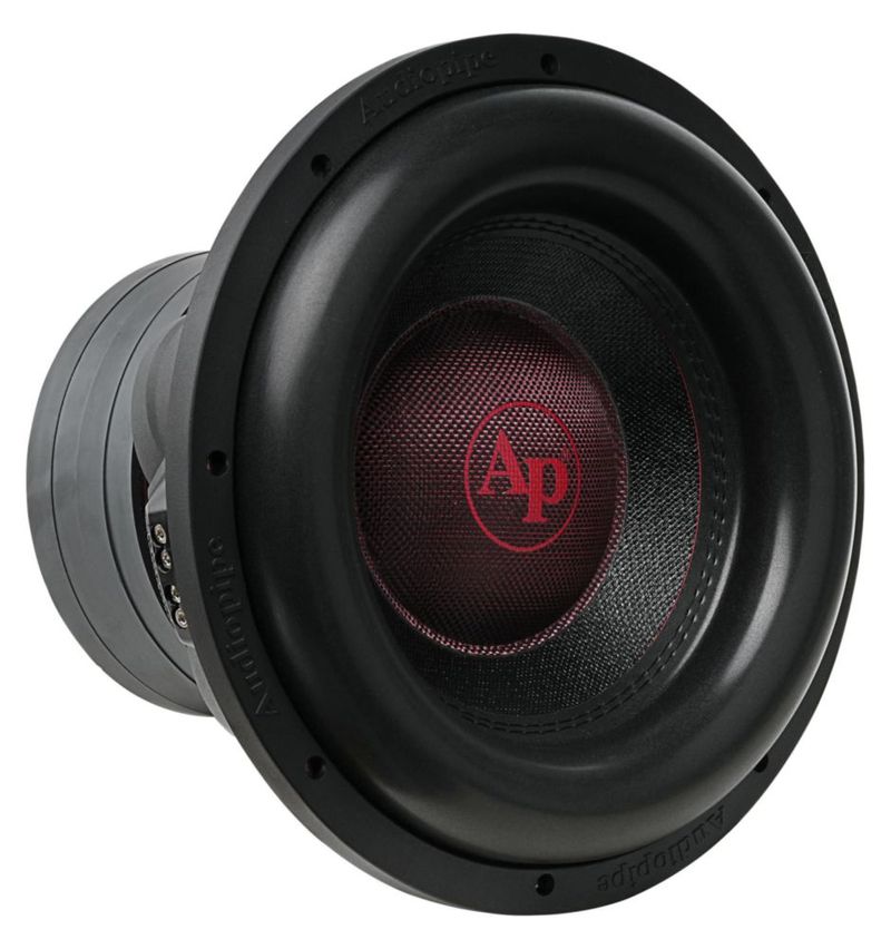 Subwoofer Audiopipe 30 cm 2200 W 4 Ω Apilado Cuádruple