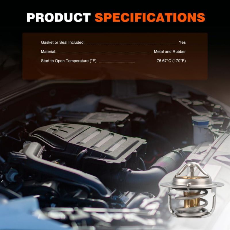 Termostato de motor Techie 21200AA072 para Subaru 2.5L/3.6L