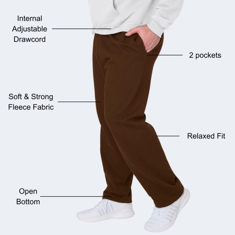 PANTALONES Hanes 78 cm Borde Abierto EcoSmart Felpa