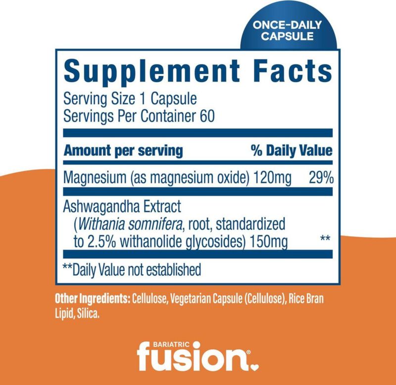 Bariatric Fusion Apoyo Dormir Post Cirugia Bariatrica 60caps Sin Sabor