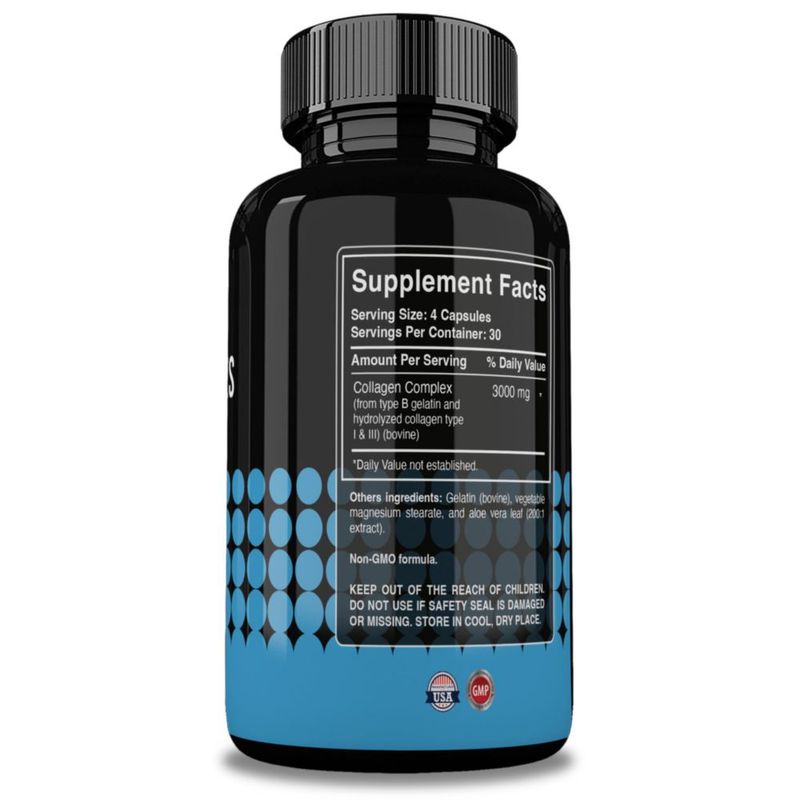Reset Nutrition | Collagen Peptides Complex | 120 Cáps Sabor Sin sabor