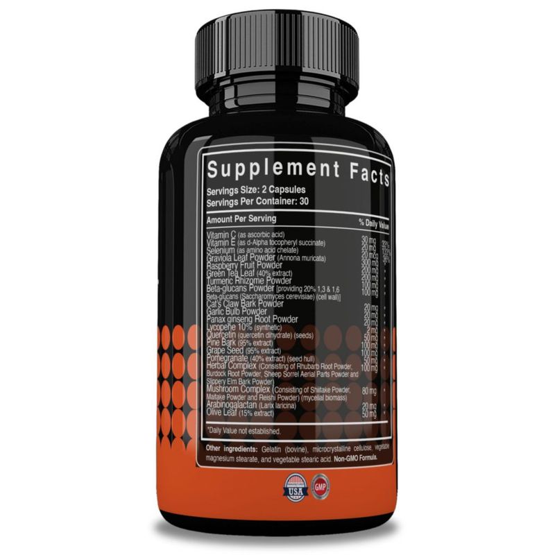 Reset Nutrition Immune Support Salud Inmunológica 60 Cáps Sin Sabor