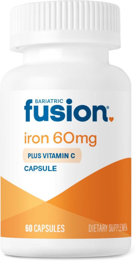 Bariatric Fusion Hierro 60mg + Vitamina C Cirugía Bariátrica Sin Sabor