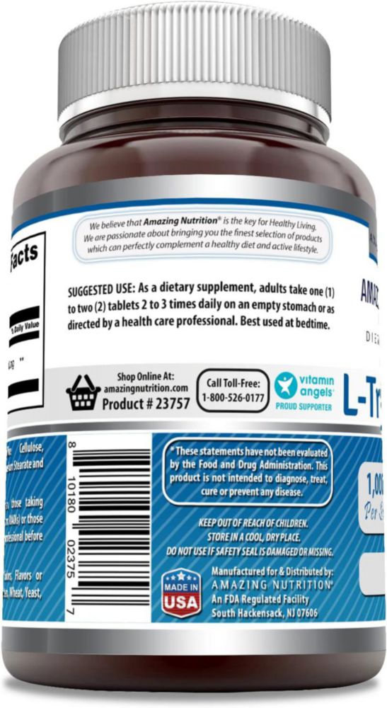 Amazing Nutrition - Amazing Formulas L-tryptophan 60 Tabltes Sin Sabor