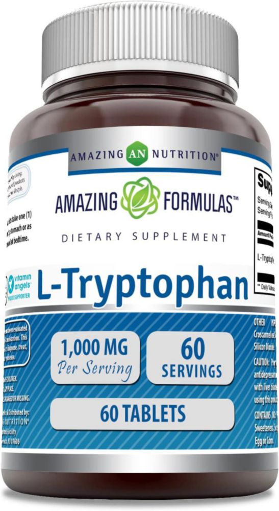 Amazing Nutrition - Amazing Formulas L-tryptophan 60 Tabltes Sin Sabor