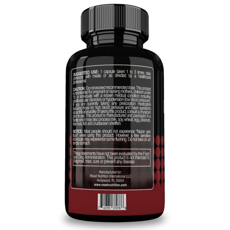 Reset Nutrition Blood Pressure Salud Cardiovascular 90 Cáps Sin Sabor