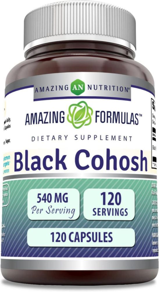Amazing Formulas Black Cohosh 540 Mg 120 Cápsulas Sin Sabor
