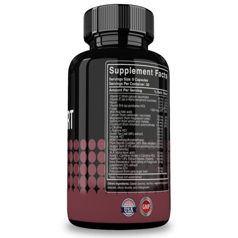 Reset Nutrition Heart Support Salud Cardiovascular 180 Cáps Sabor Sin sabor