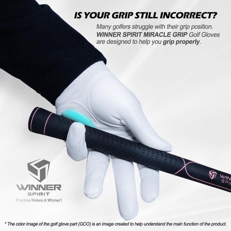 Guante de Golf WINNER SPIRIT Hombre Talla M/L Miracle Grip