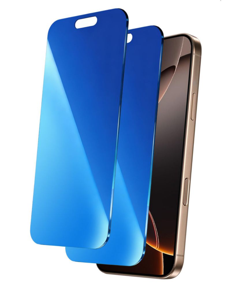 Protector de pantalla stilluxy azul para iPhone 16 Pro Max