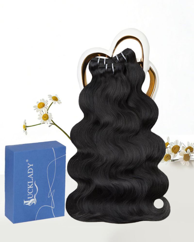 Extensión de cabello Lucklady Onda Corporal 18‑20‑22 pulgadas
