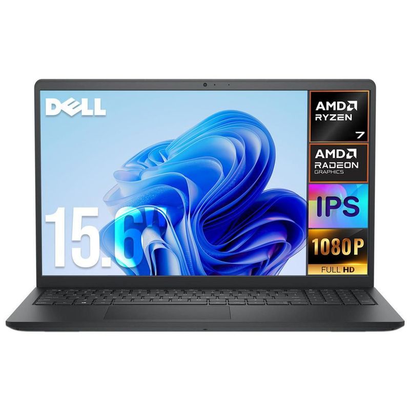 Laptop dell inspiron ryzen 7 7730u 16gb 512gb ssd 15.6 fhd