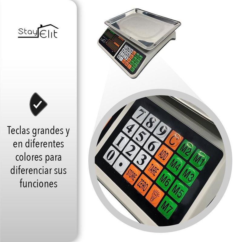 BÁSCULA COMERCIAL DIGITAL