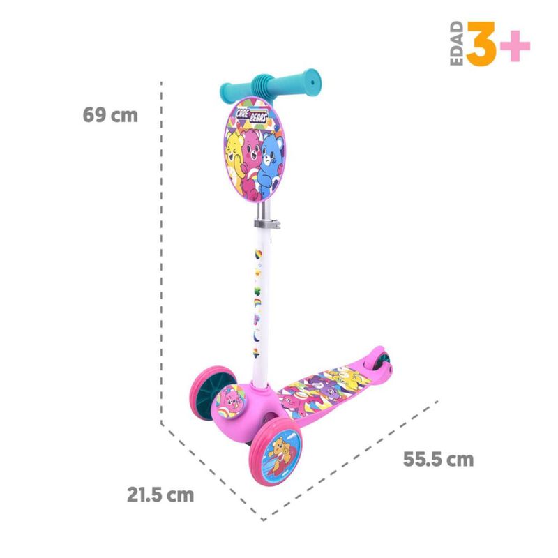 Scooter Ositos Cariñositos Ajustable. Edades 3 a 6 años