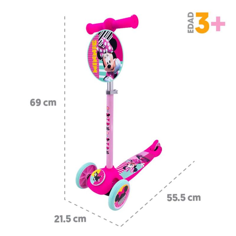 Scooter Minnie Mouse Altura Ajustable. Edades 3 a 6 años