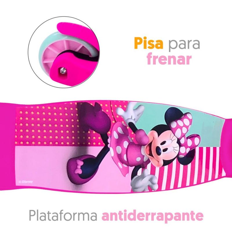 Scooter Minnie Mouse Altura Ajustable. Edades 3 a 6 años