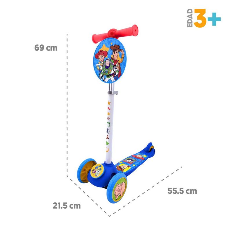 Scooter Toy Story Altura Ajustable. Edades 3 a 6 años