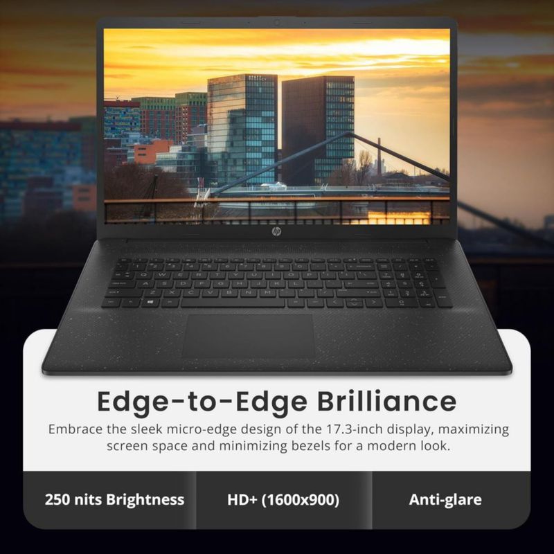 Portátil HP de 173" Core i5 120U 16 GB 512 GB SSD Wi‑Fi 6