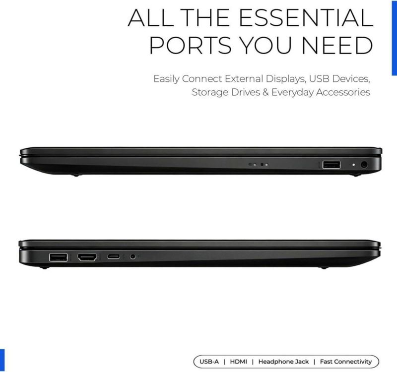 Portátil HP de 173" Core i5 120U 16 GB 512 GB SSD Wi‑Fi 6