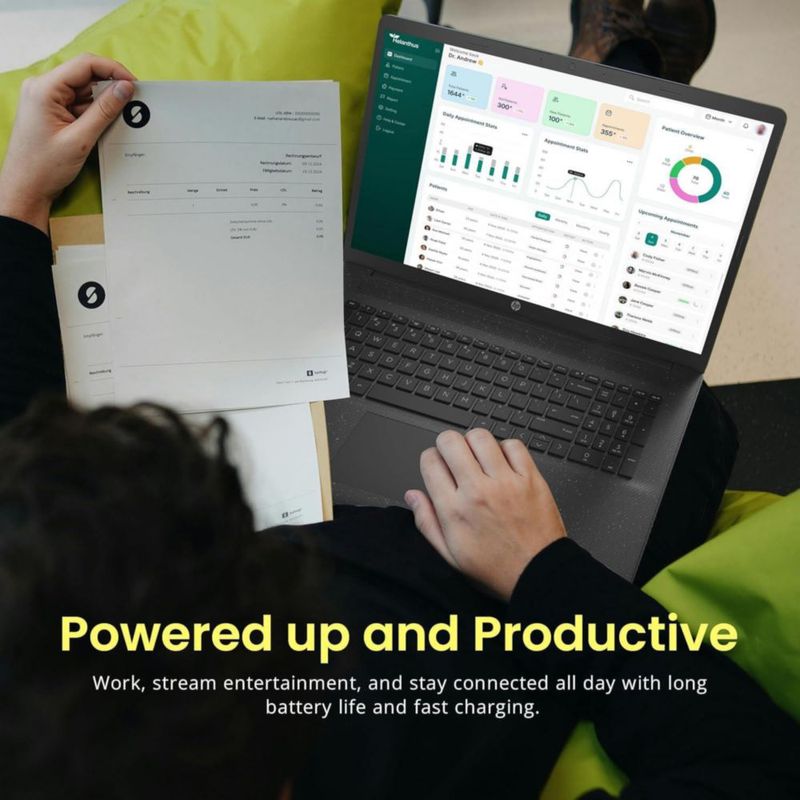 Portátil HP de 173" Core i5 120U 16 GB 512 GB SSD Wi‑Fi 6