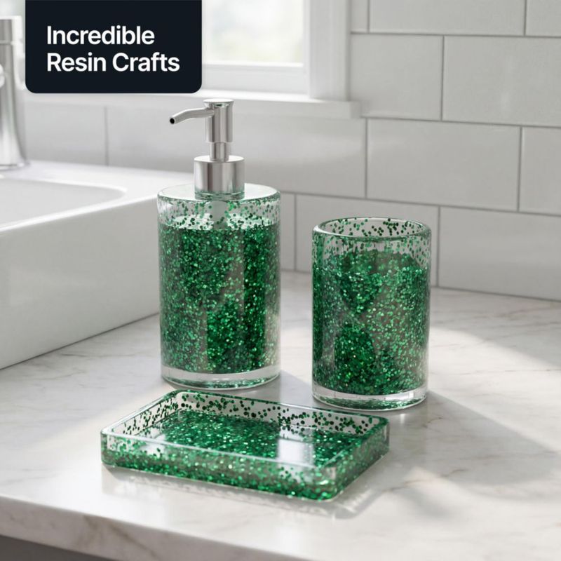 Brillantina Hemway 100 ml Verde Esmeralda Biodegradable