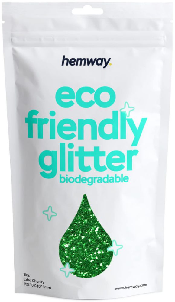 Brillantina Hemway 100 ml Verde Esmeralda Biodegradable