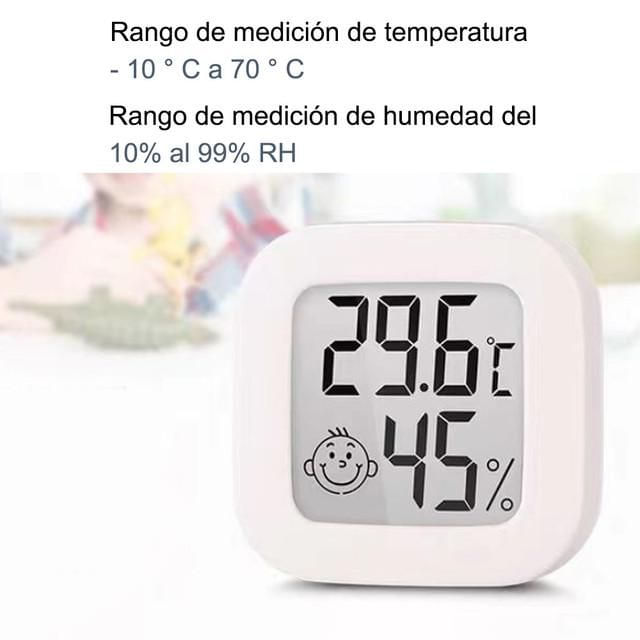 Termómetro y Higrómetro Digital con Pantalla de Tiempo,Diseño Magnético Ultrafino,Monitor de Temperatura y Humedad para Hogar.HOGAWAY