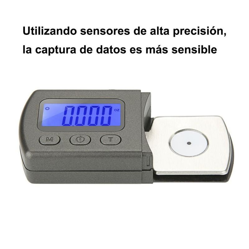 Báscula de Presión para Aguja de Tocadiscos,Medidor de Fuerza de Seguimiento de Vinilo,Precisión de 0.01g para Calibrar la Aguja.HOGAWAY