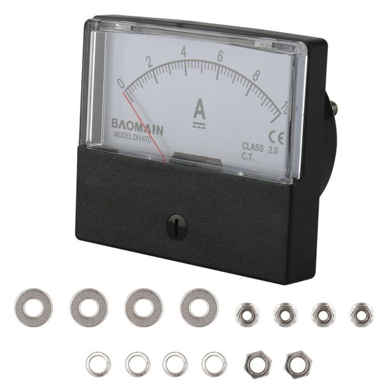Amperímetro de panel Baomain DH-670 CC 0-10A Clase 2.5