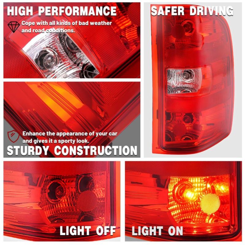 Luz trasera HECASA para Silverado/Sierra 2007-2014 con bombillas