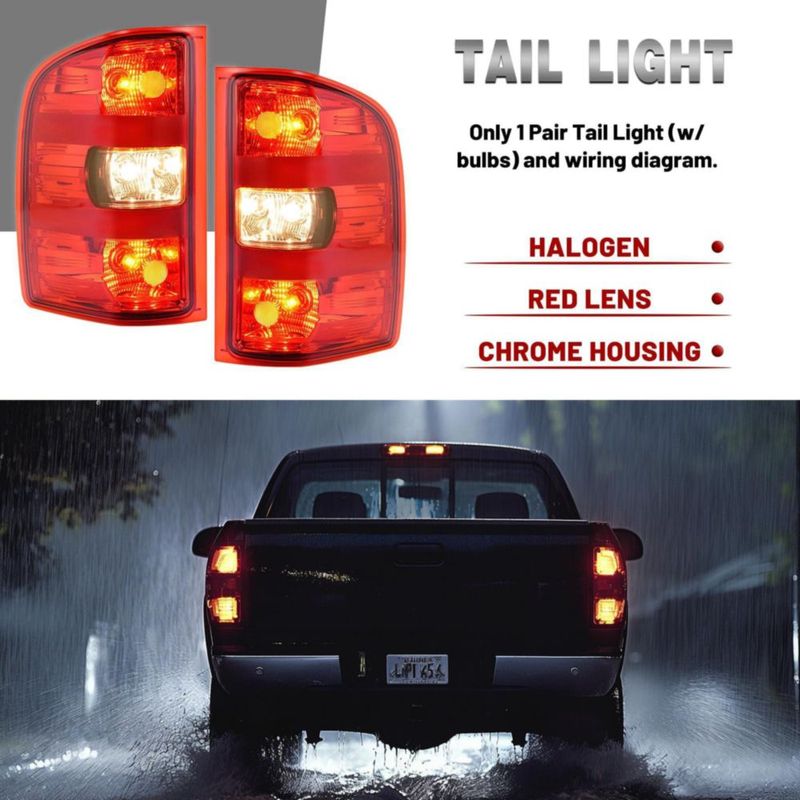 Luz trasera HECASA para Silverado/Sierra 2007-2014 con bombillas
