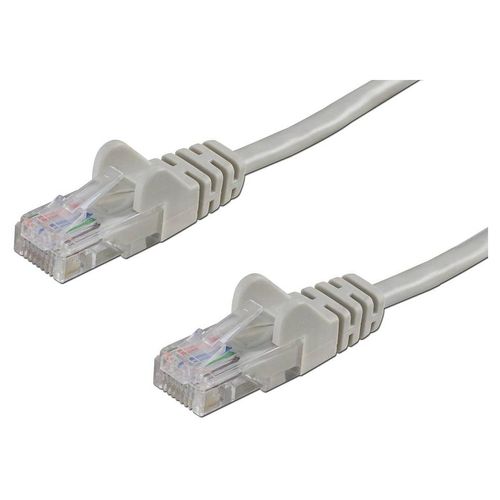 Cable de Red, Cat6, UTP M-M, 1m, Gris.