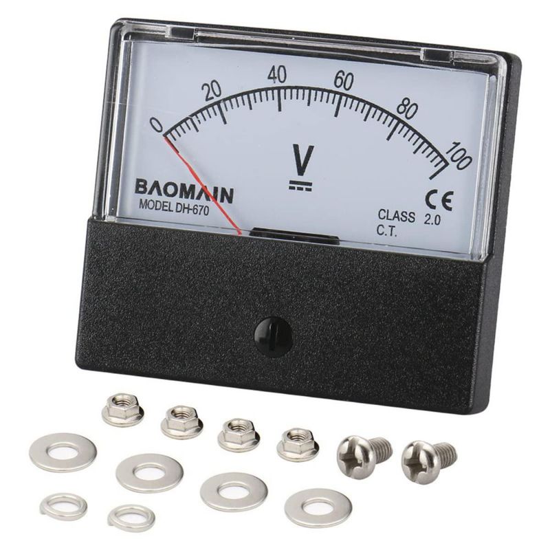 Voltímetro Baomain DH-670 DC 0-100V Clase 2.5
