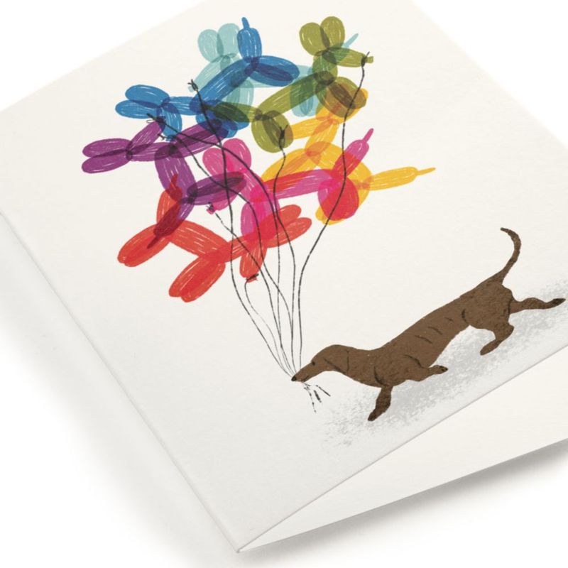 Tarjeta de Felicitación Minted 13 cm “Old Dog New Tricks”