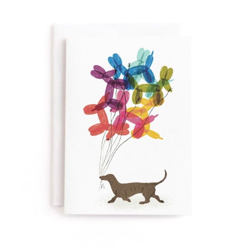 Tarjeta de Felicitación Minted 13 cm “Old Dog New Tricks”