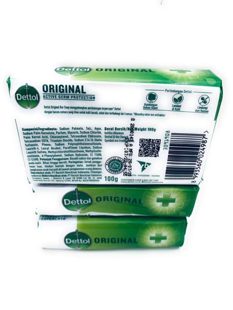 Jabón en barra Dettol Original 105 g