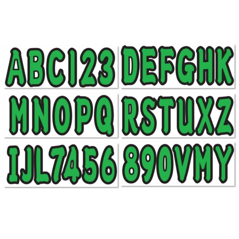 Pegatinas para Barcos NorthBoat 8 cm 4 Juegos de Letras y Números
